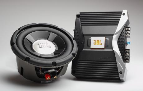 The JBL sound system that pimps the Materia along